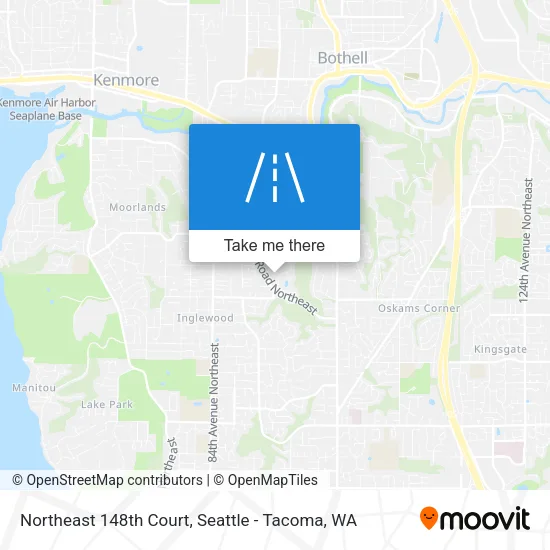 Northeast 148th Court map