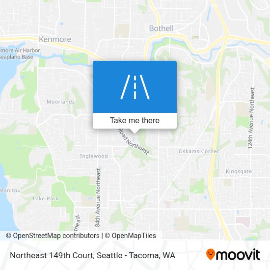 Mapa de Northeast 149th Court