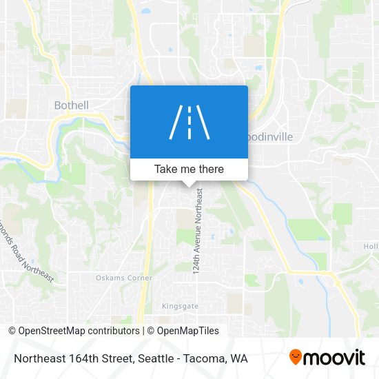 Northeast 164th Street map