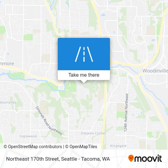 Northeast 170th Street map