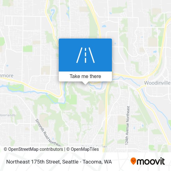 Northeast 175th Street map