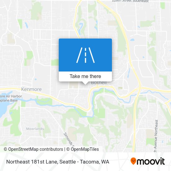 Mapa de Northeast 181st Lane