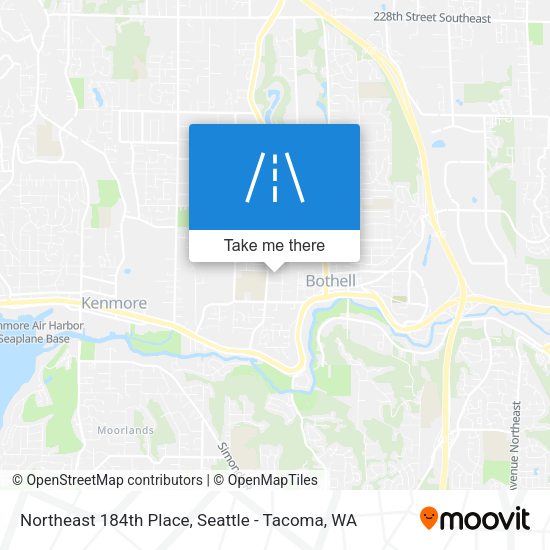 Mapa de Northeast 184th Place