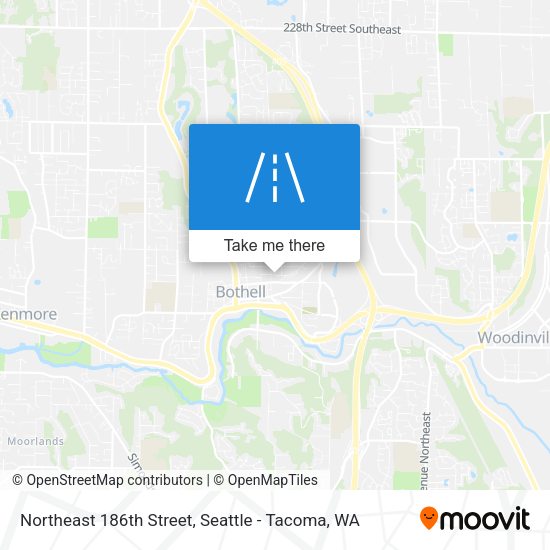 Northeast 186th Street map
