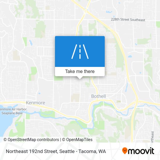 Northeast 192nd Street map