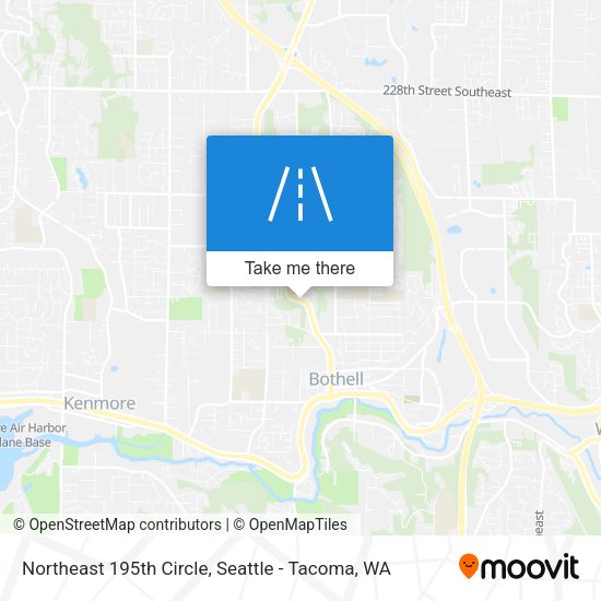 Northeast 195th Circle map