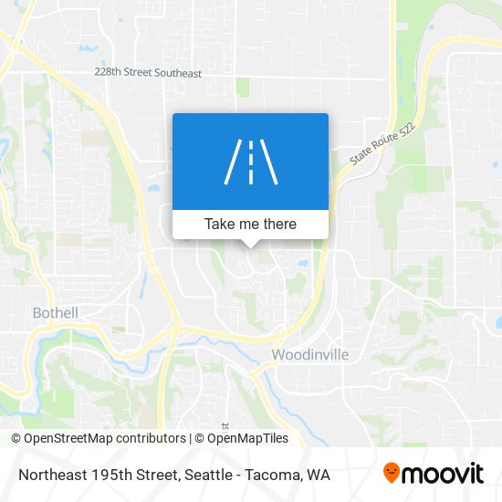 Northeast 195th Street map