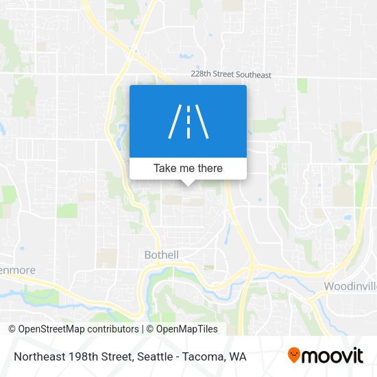 Northeast 198th Street map