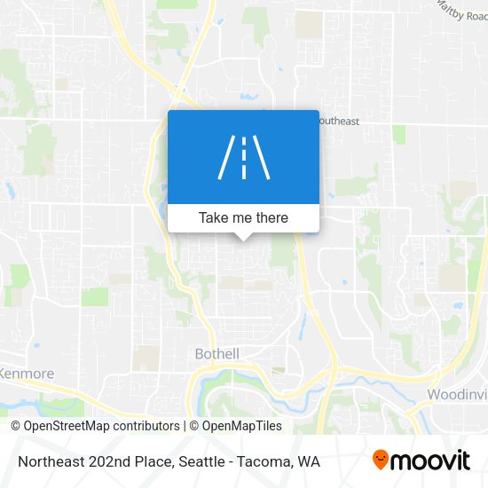 Mapa de Northeast 202nd Place