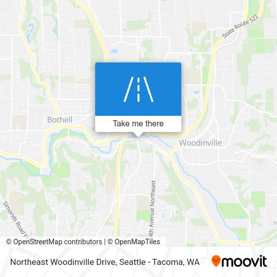 Northeast Woodinville Drive map