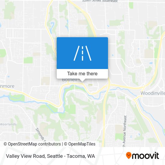 Valley View Road map