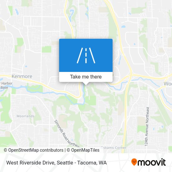 West Riverside Drive map