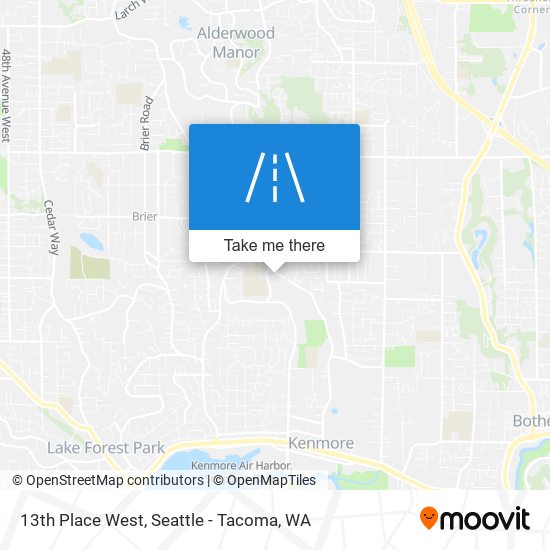 Mapa de 13th Place West