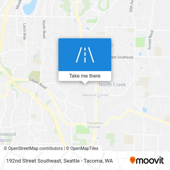 192nd Street Southeast map