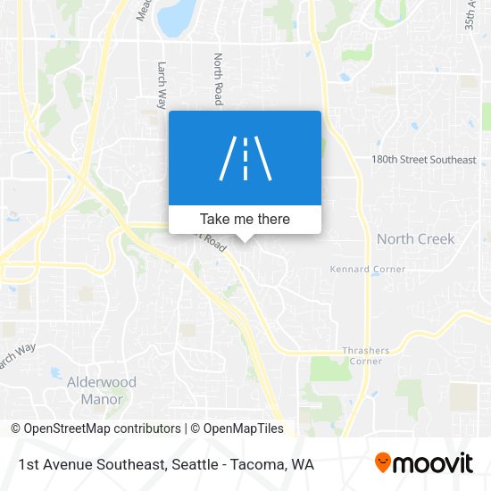 1st Avenue Southeast map