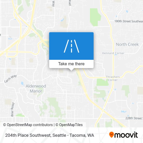 Mapa de 204th Place Southwest