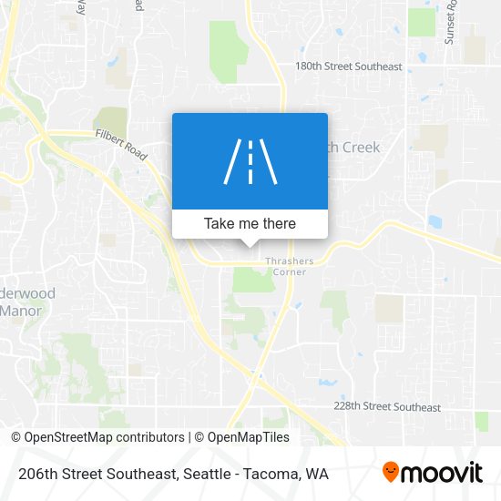 206th Street Southeast map