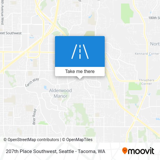 Mapa de 207th Place Southwest