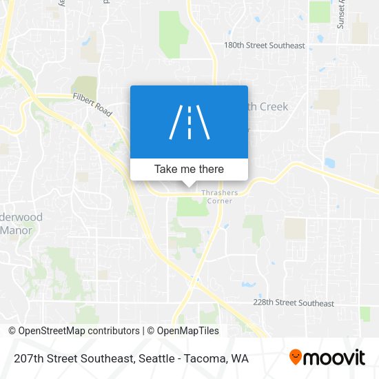 Mapa de 207th Street Southeast