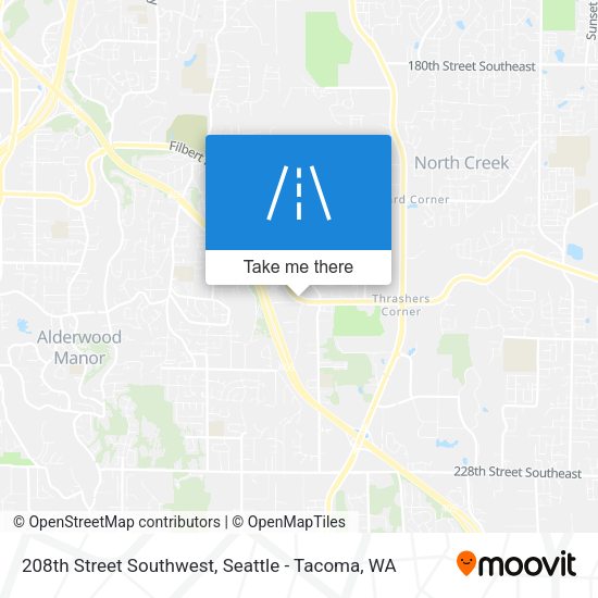Mapa de 208th Street Southwest