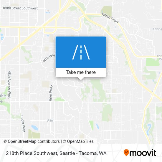 218th Place Southwest map