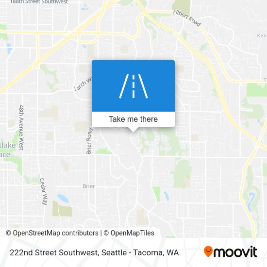 222nd Street Southwest map