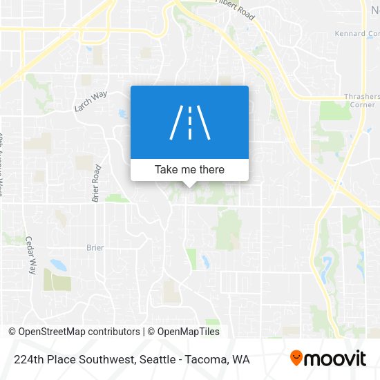 224th Place Southwest map