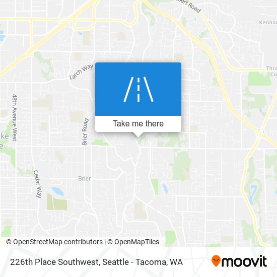 226th Place Southwest map