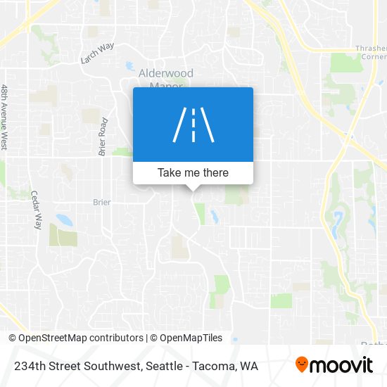 Mapa de 234th Street Southwest