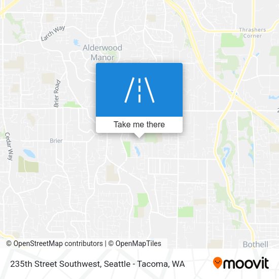 Mapa de 235th Street Southwest