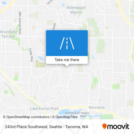 243rd Place Southwest map