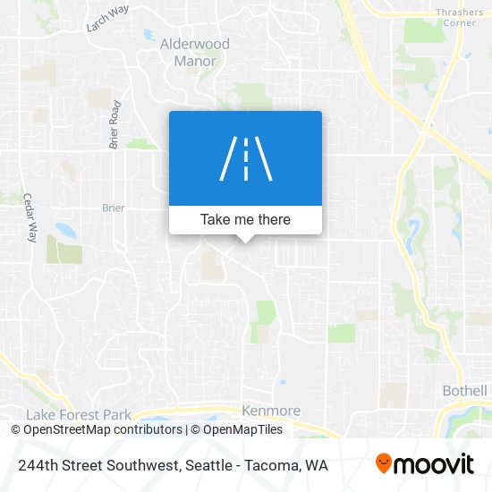 244th Street Southwest map