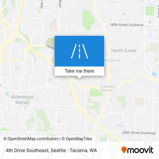 4th Drive Southeast map