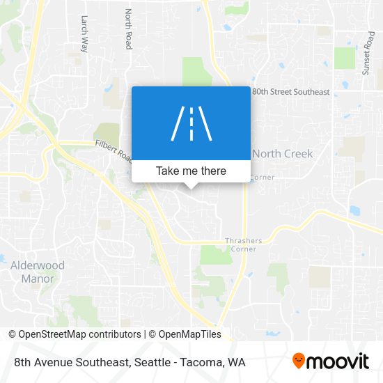 Mapa de 8th Avenue Southeast