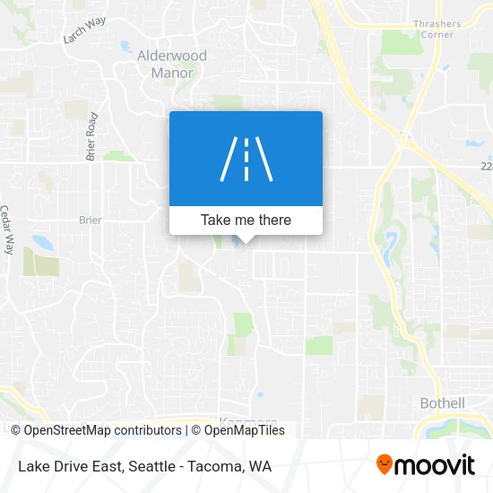 Lake Drive East map