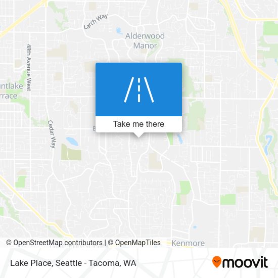 Lake Place map