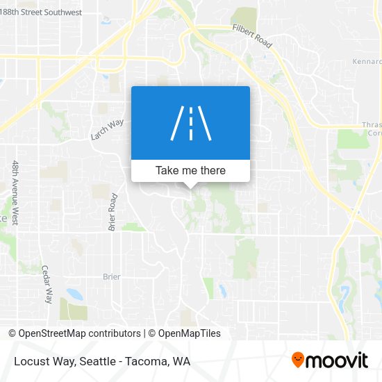 Locust Way map