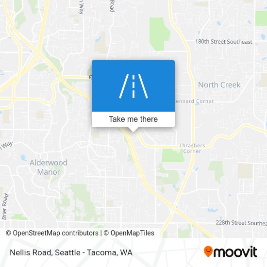 Nellis Road map