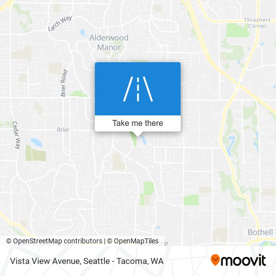 Vista View Avenue map