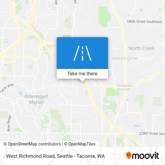 West Richmond Road map