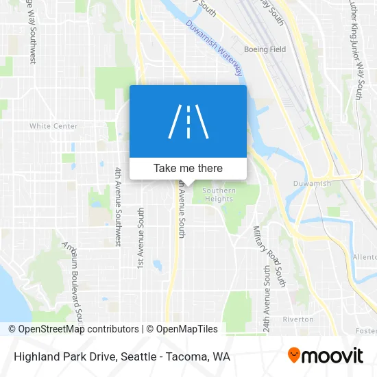 Highland Park Drive map