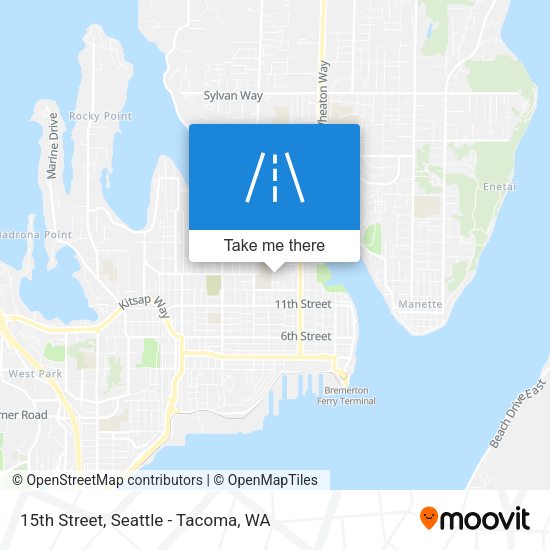 Mapa de 15th Street