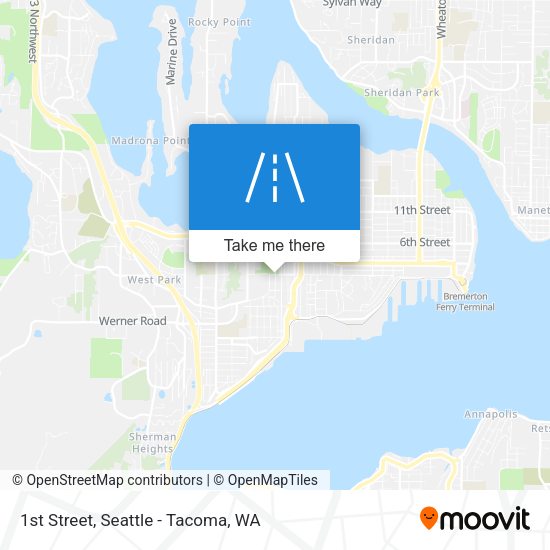 1st Street map