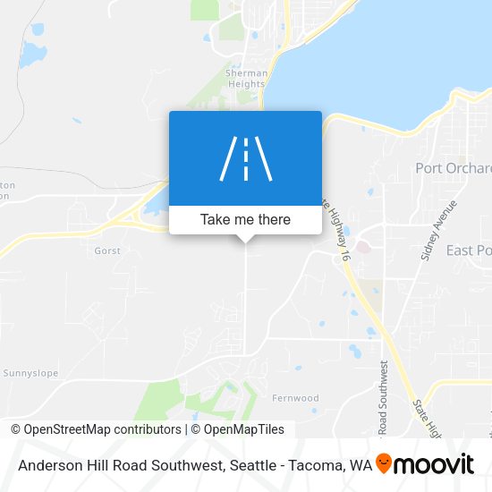 Mapa de Anderson Hill Road Southwest