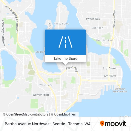 Mapa de Bertha Avenue Northwest