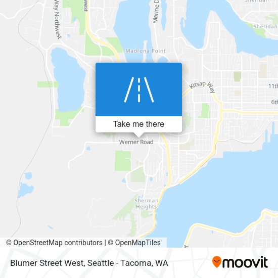 Blumer Street West map