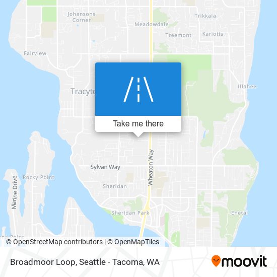 Broadmoor Loop map