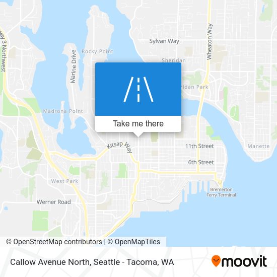 Callow Avenue North map