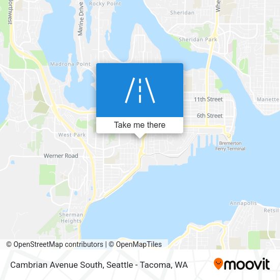 Cambrian Avenue South map
