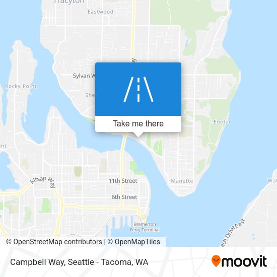Campbell Way map
